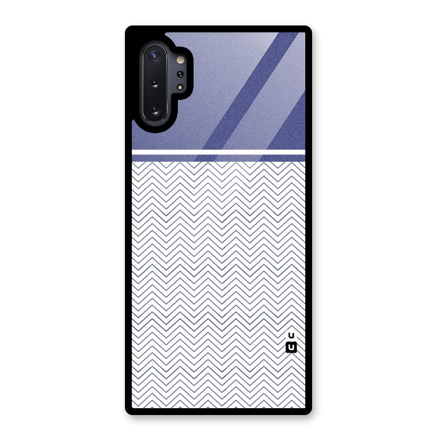 Melange Striped Pattern Glass Back Case for Galaxy Note 10 Plus