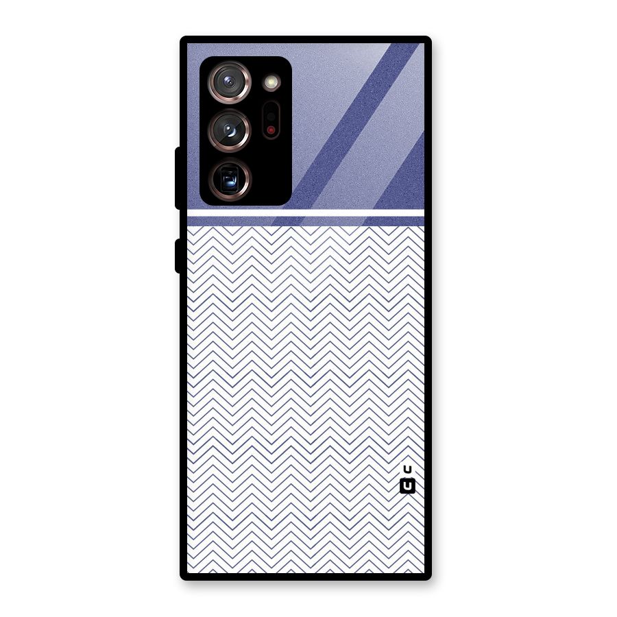 Melange Striped Pattern Glass Back Case for Galaxy Note 20 Ultra
