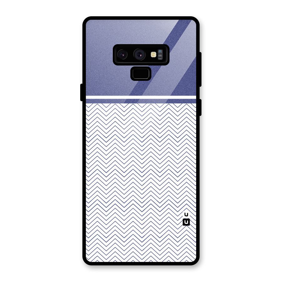 Melange Striped Pattern Glass Back Case for Galaxy Note 9