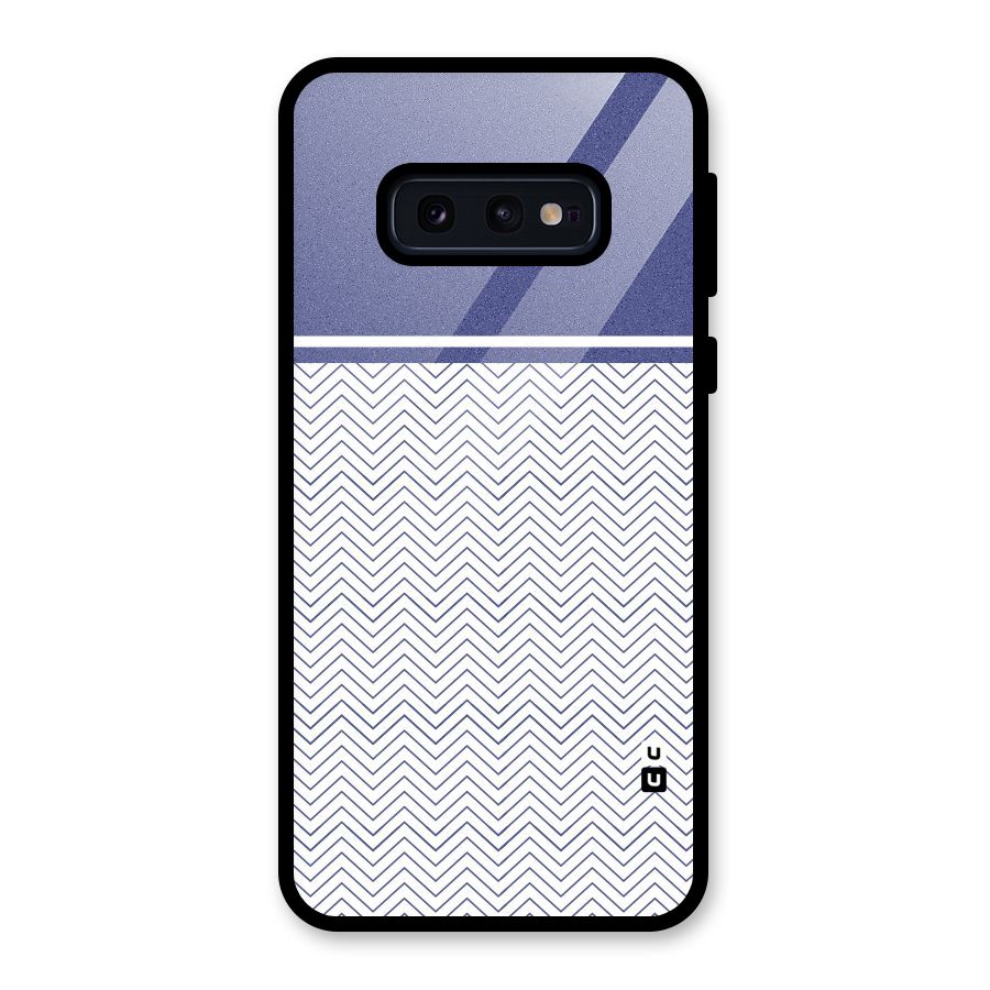Melange Striped Pattern Glass Back Case for Galaxy S10e