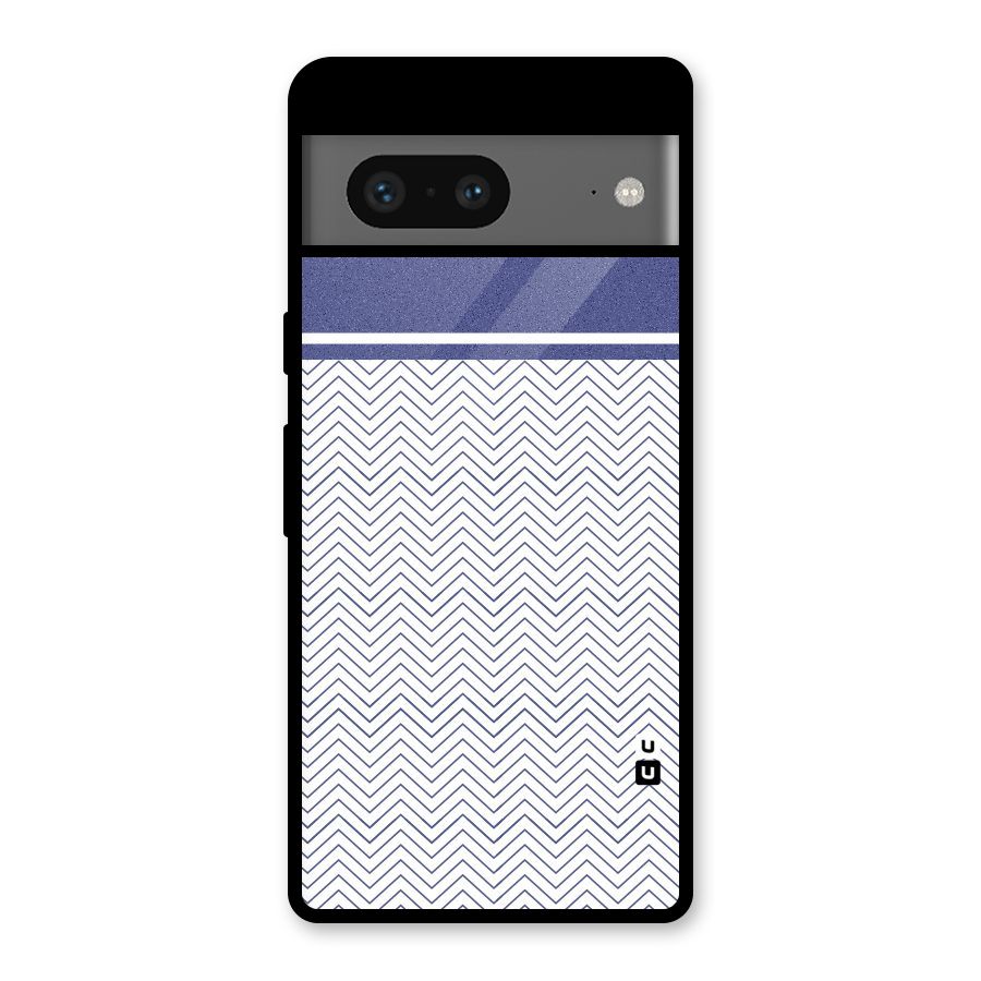Melange Striped Pattern Glass Back Case for Google Pixel 7
