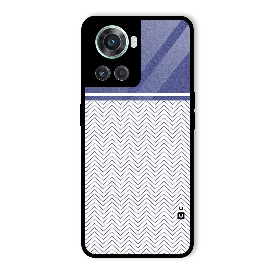 Melange Striped Pattern Glass Back Case for OnePlus 10R