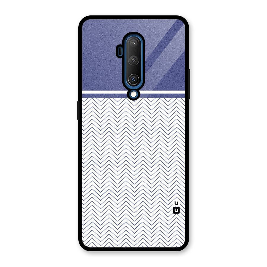 Melange Striped Pattern Glass Back Case for OnePlus 7T Pro