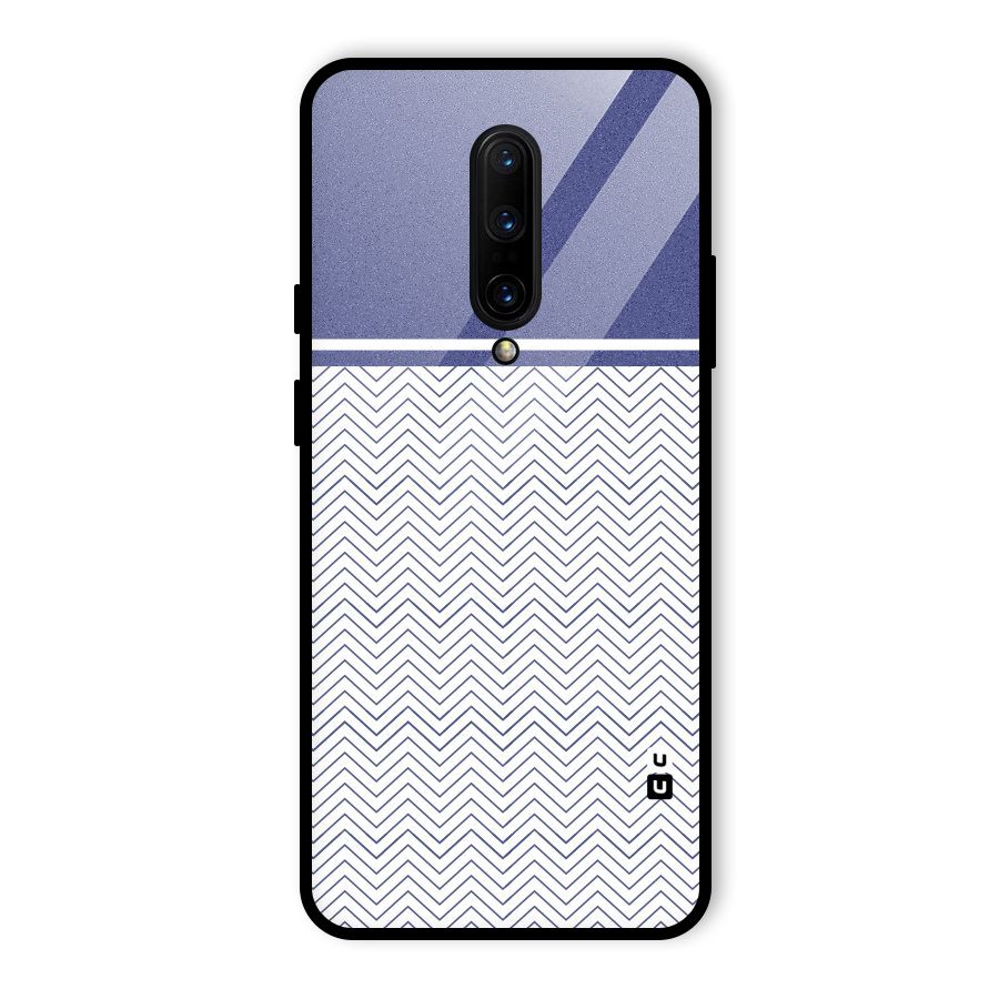 Melange Striped Pattern Glass Back Case for OnePlus 7 Pro