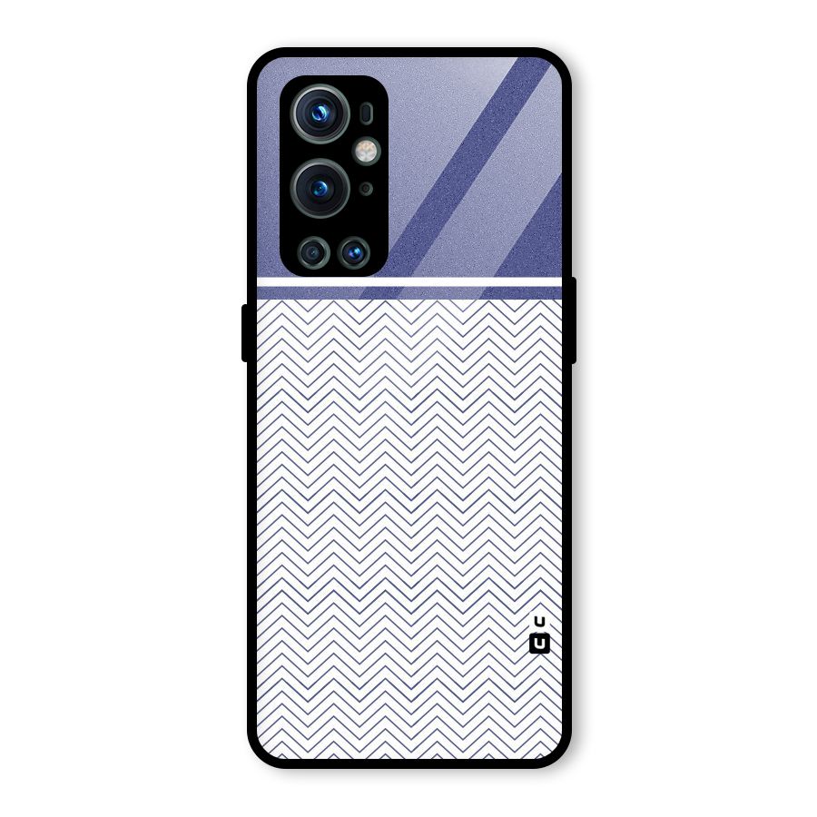 Melange Striped Pattern Glass Back Case for OnePlus 9 Pro