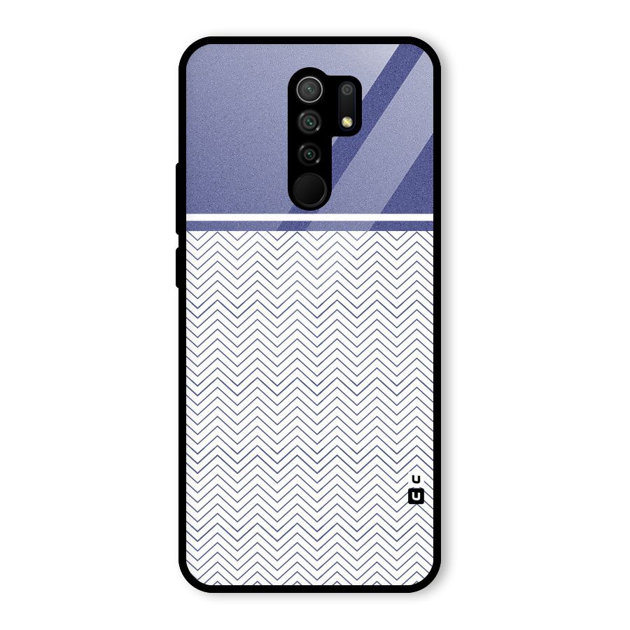 Melange Striped Pattern Glass Back Case for Poco M2