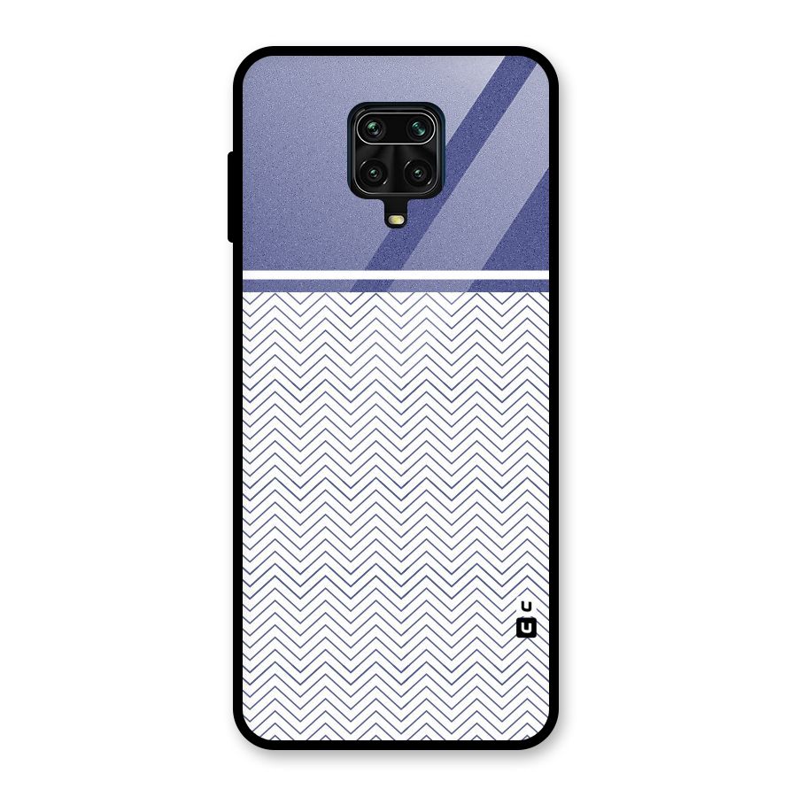 Melange Striped Pattern Glass Back Case for Poco M2 Pro