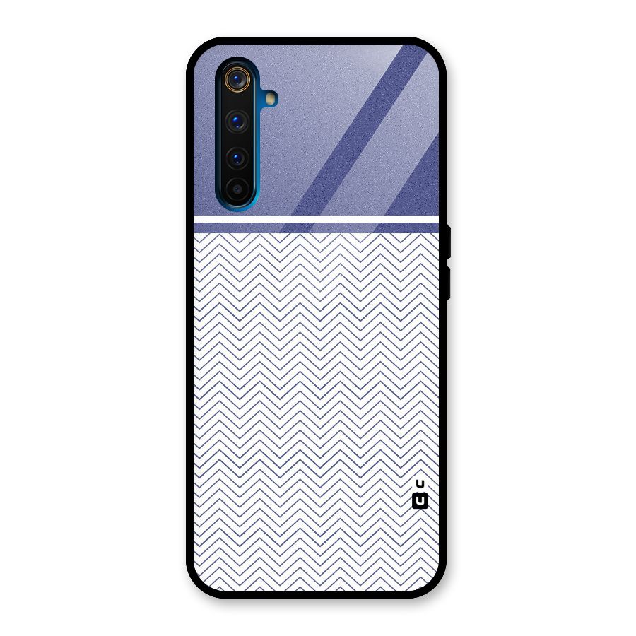 Melange Striped Pattern Glass Back Case for Realme 6 Pro
