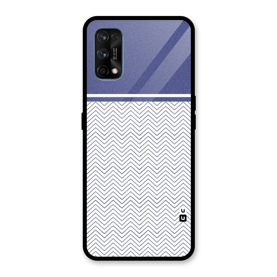 Melange Striped Pattern Glass Back Case for Realme 7 Pro
