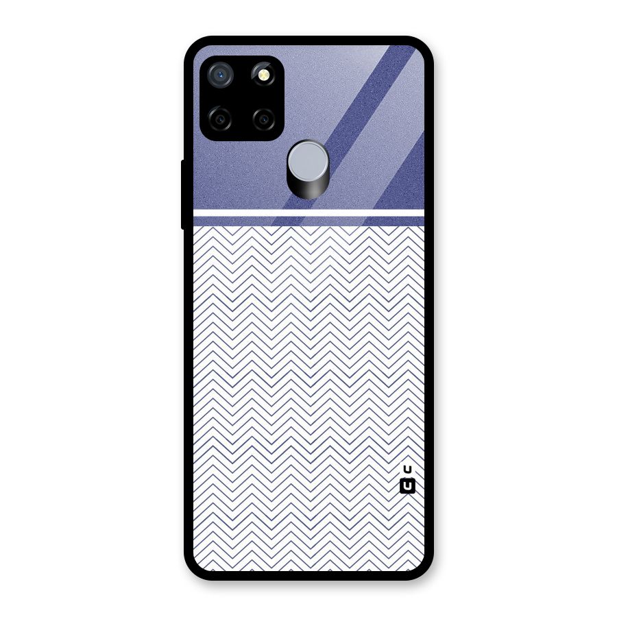 Melange Striped Pattern Glass Back Case for Realme C12