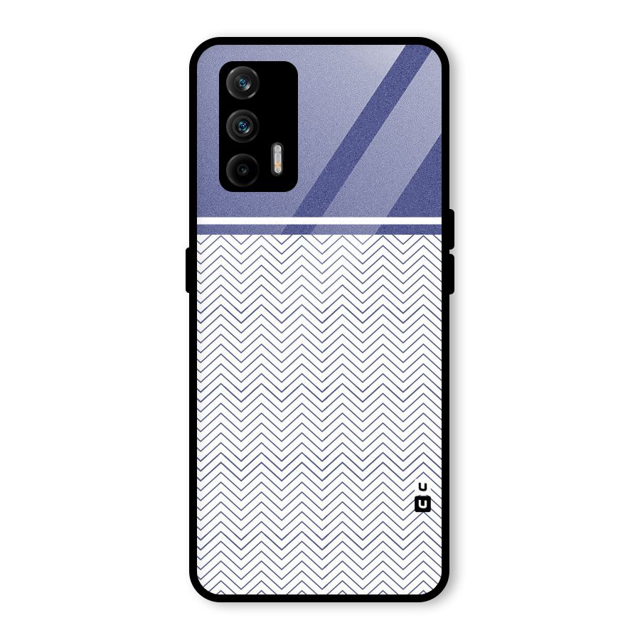 Melange Striped Pattern Glass Back Case for Realme GT 5G