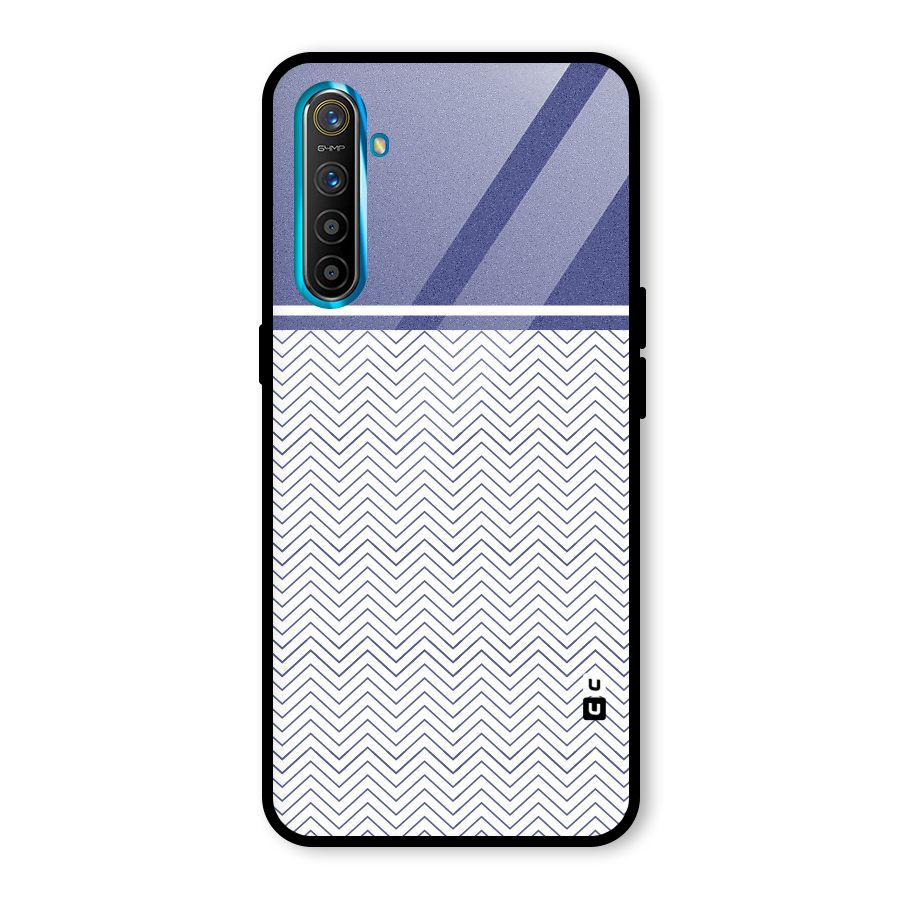 Melange Striped Pattern Glass Back Case for Realme X2