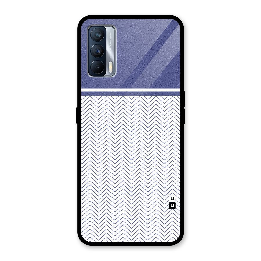 Melange Striped Pattern Glass Back Case for Realme X7