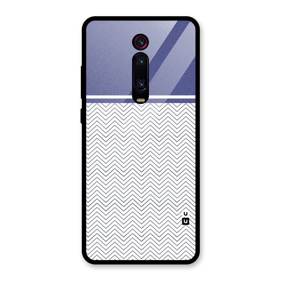 Melange Striped Pattern Glass Back Case for Redmi K20 Pro