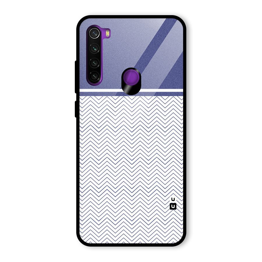 Melange Striped Pattern Glass Back Case for Redmi Note 8