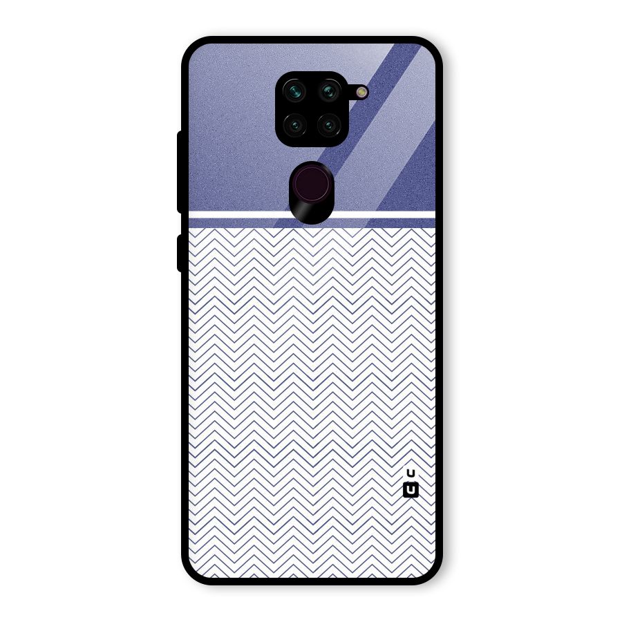 Melange Striped Pattern Glass Back Case for Redmi Note 9