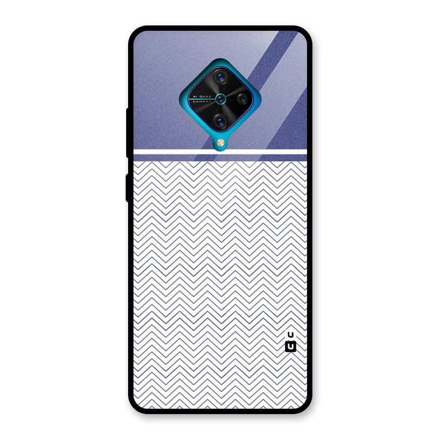 Melange Striped Pattern Glass Back Case for Vivo S1 Pro