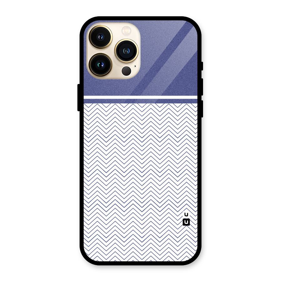 Melange Striped Pattern Glass Back Case for iPhone 13 Pro Max