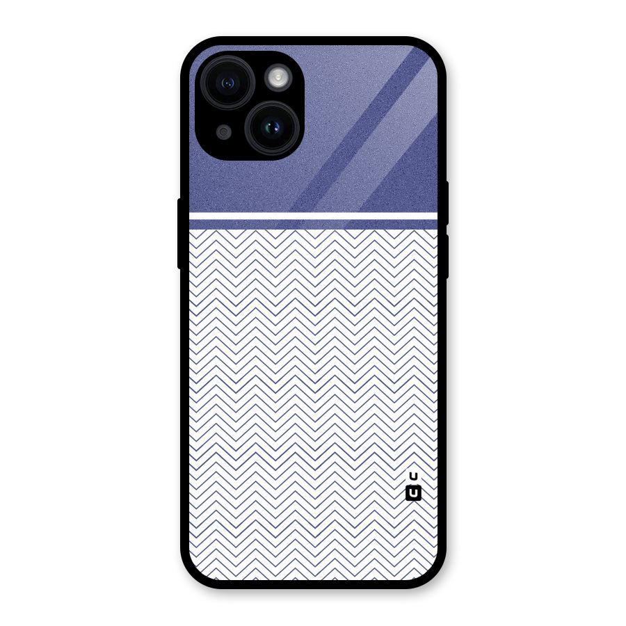 Melange Striped Pattern Glass Back Case for iPhone 14