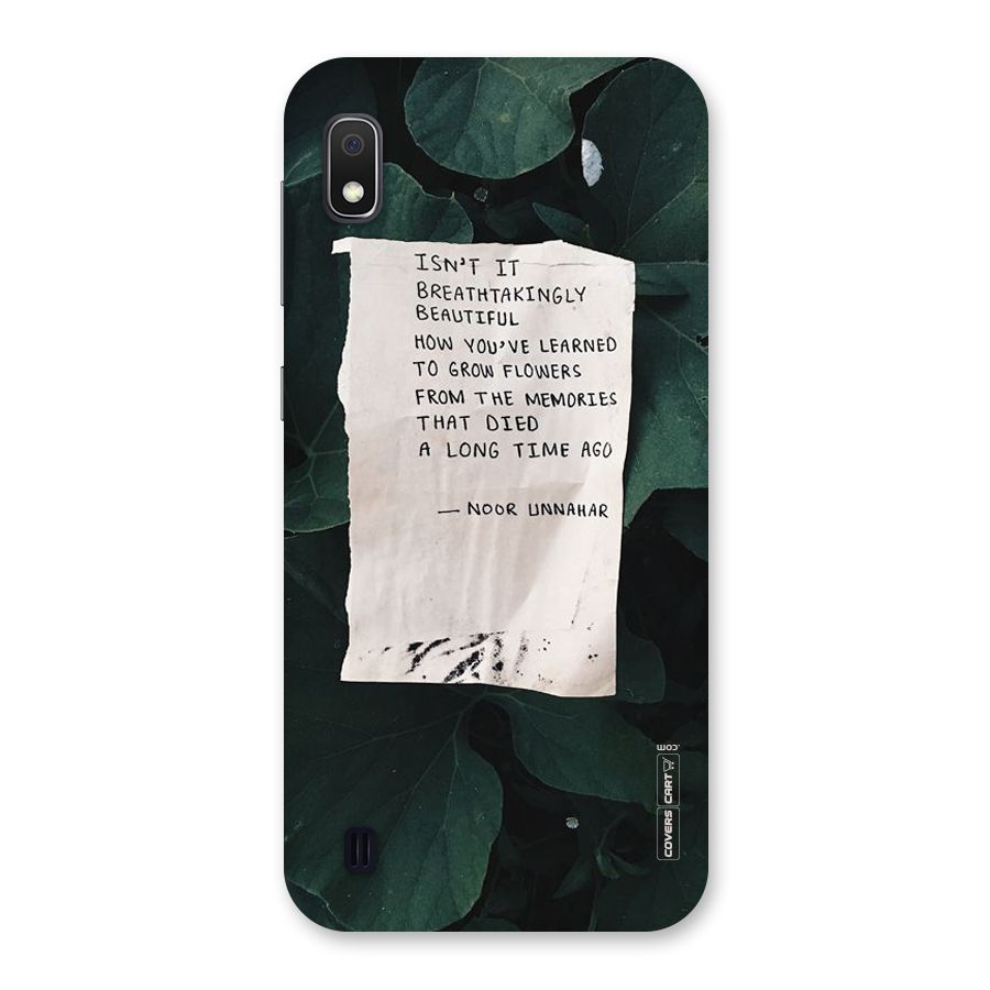 Memories Back Case for Galaxy A10