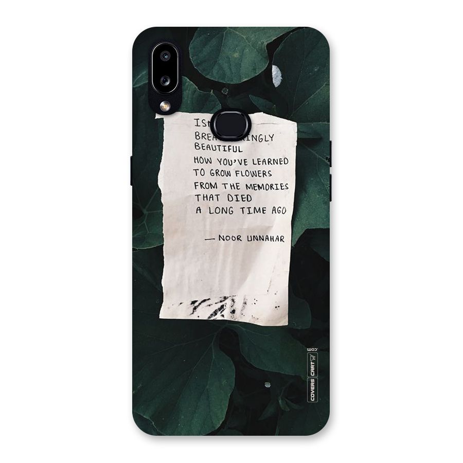Memories Back Case for Galaxy A10s