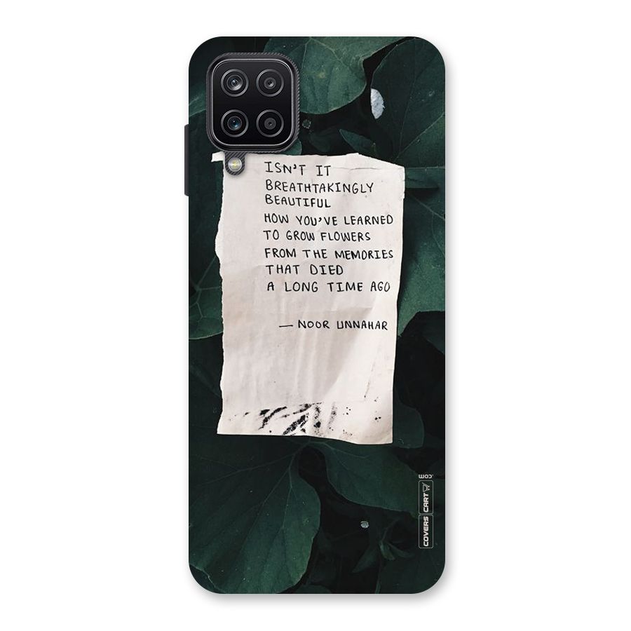 Memories Back Case for Galaxy A12