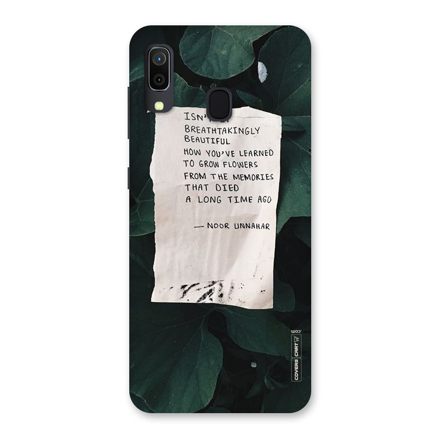Memories Back Case for Galaxy A30