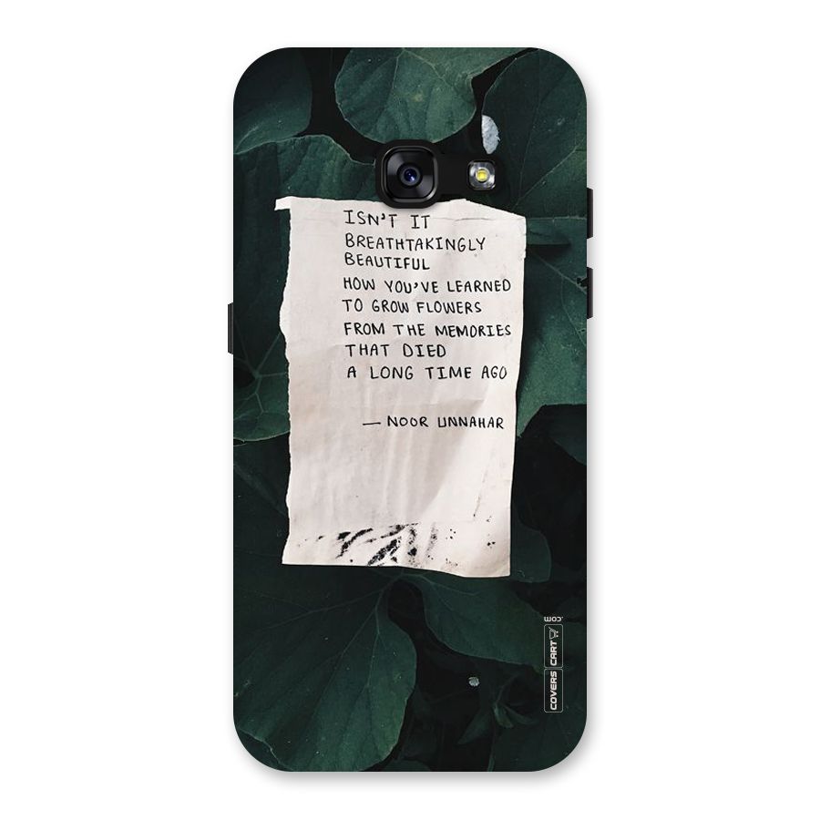 Memories Back Case for Galaxy A3 (2017)