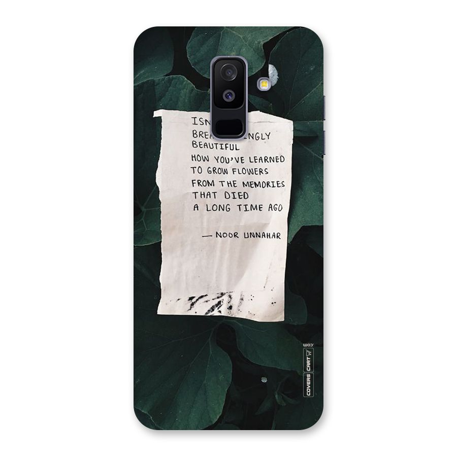 Memories Back Case for Galaxy A6 Plus