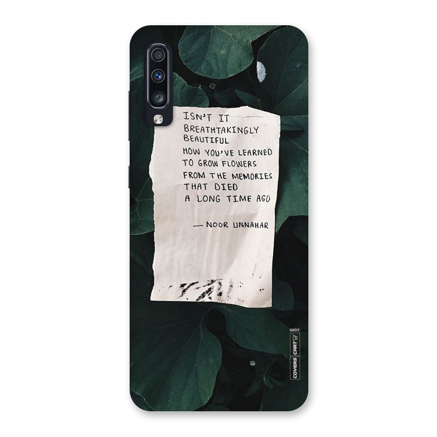Memories Back Case for Galaxy A70