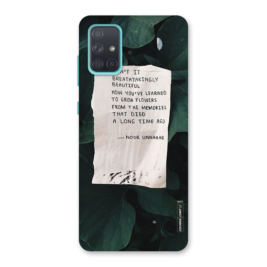 Memories Back Case for Galaxy A71
