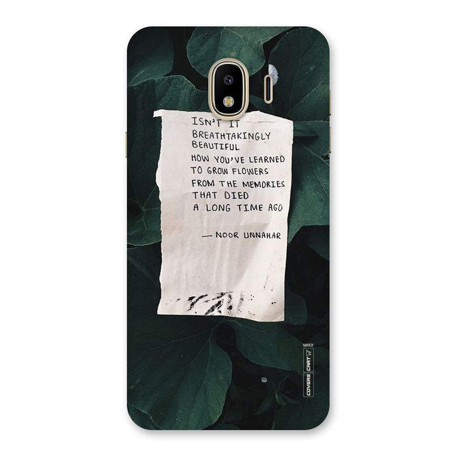 Memories Back Case for Galaxy J4