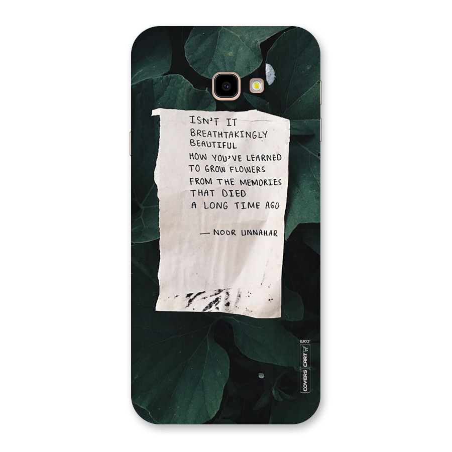 Memories Back Case for Galaxy J4 Plus