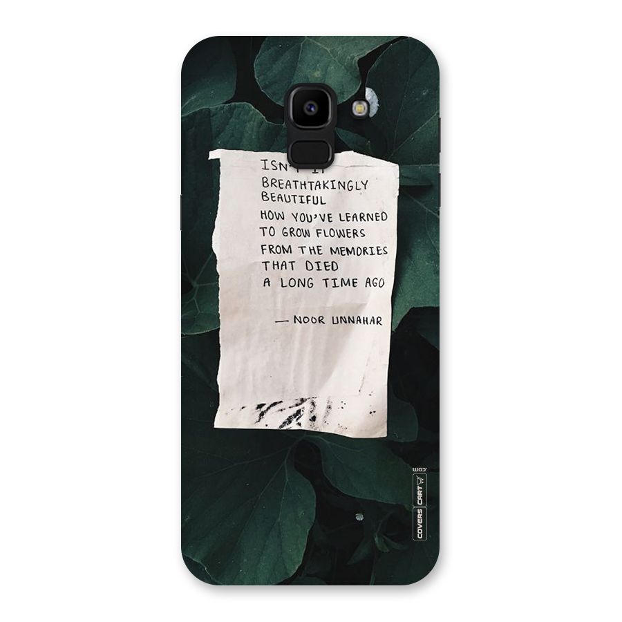 Memories Back Case for Galaxy J6