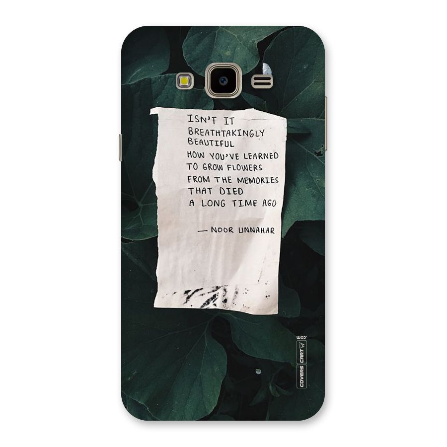 Memories Back Case for Galaxy J7 Nxt