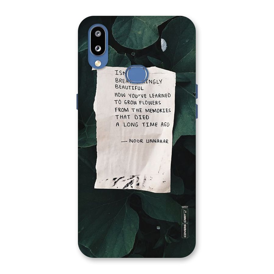 Memories Back Case for Galaxy M01s
