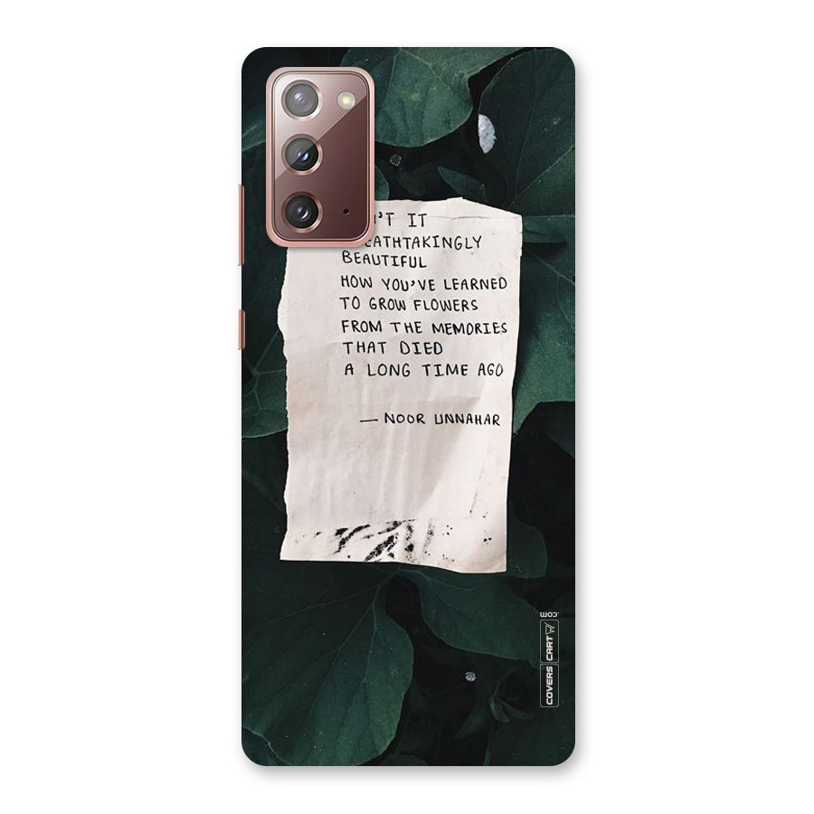 Memories Back Case for Galaxy Note 20
