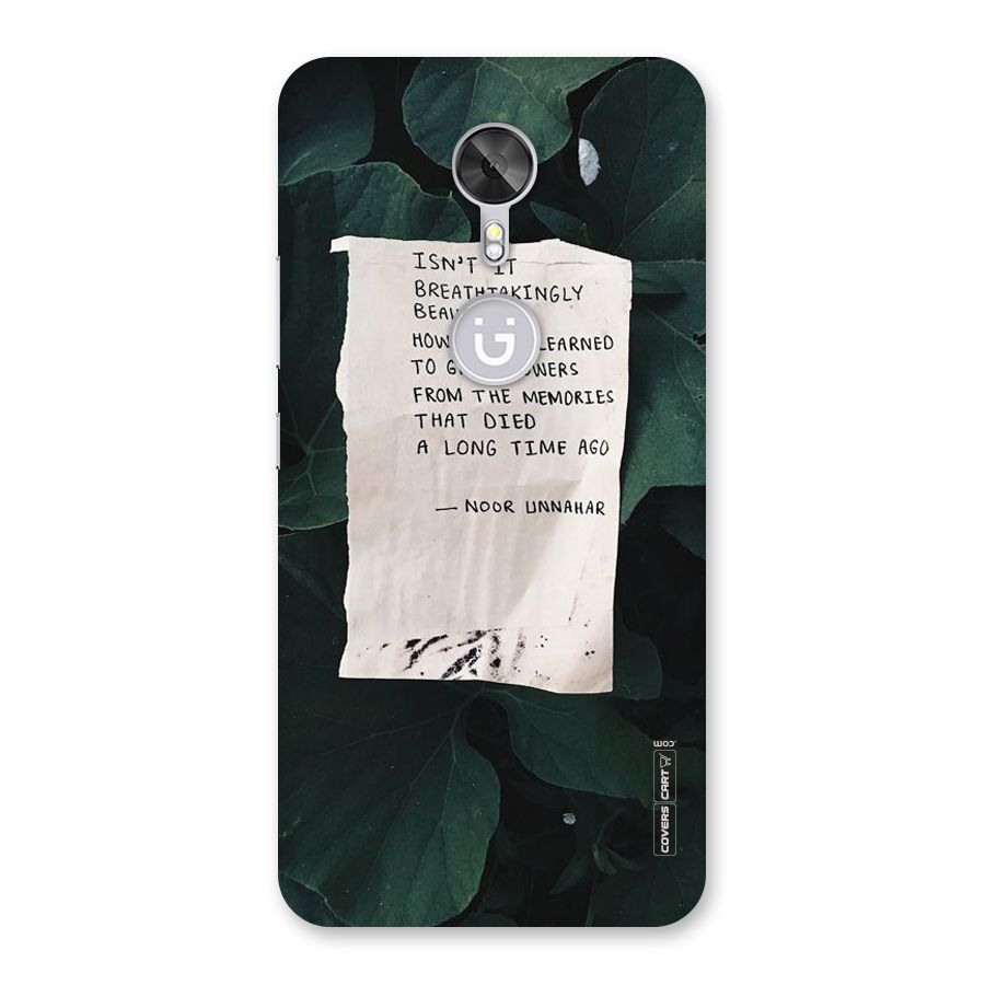 Memories Back Case for Gionee A1