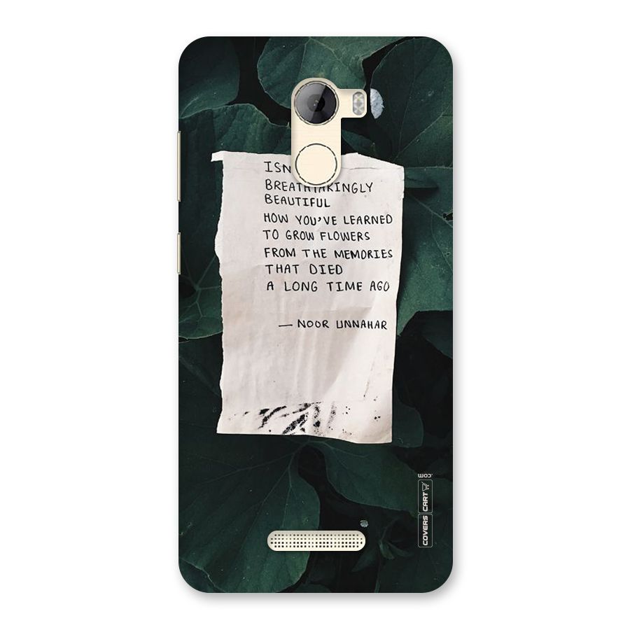 Memories Back Case for Gionee A1 LIte