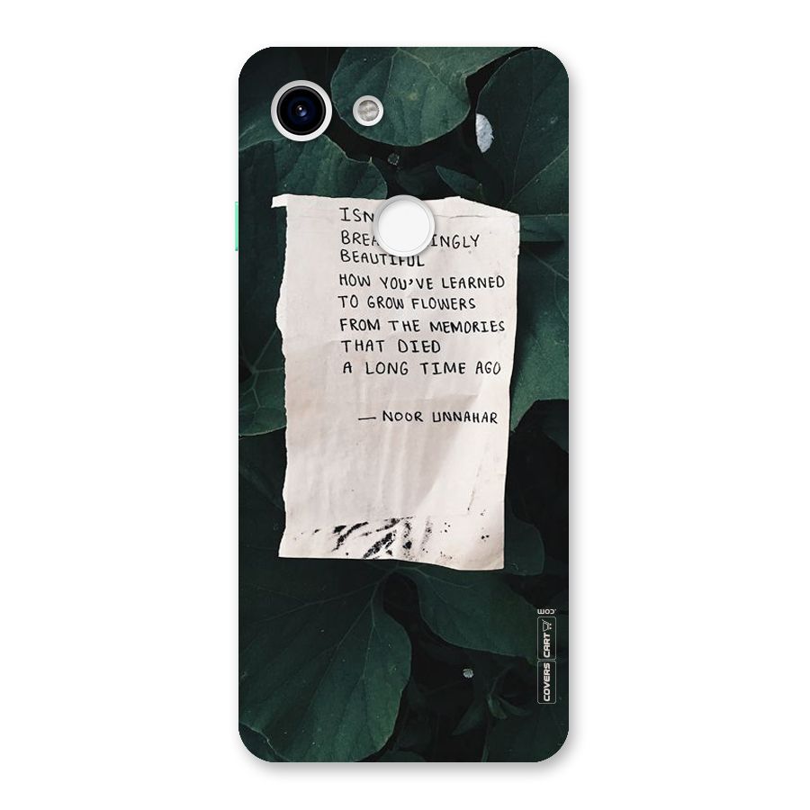 Memories Back Case for Google Pixel 3