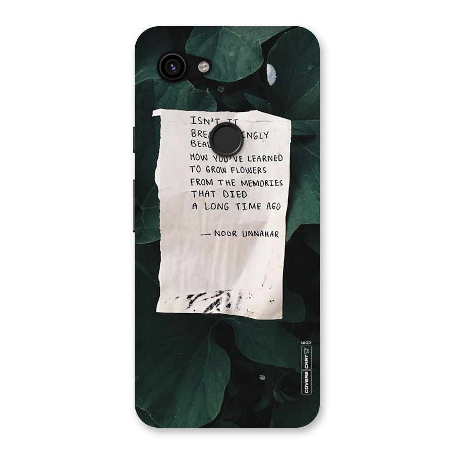 Memories Back Case for Google Pixel 3a