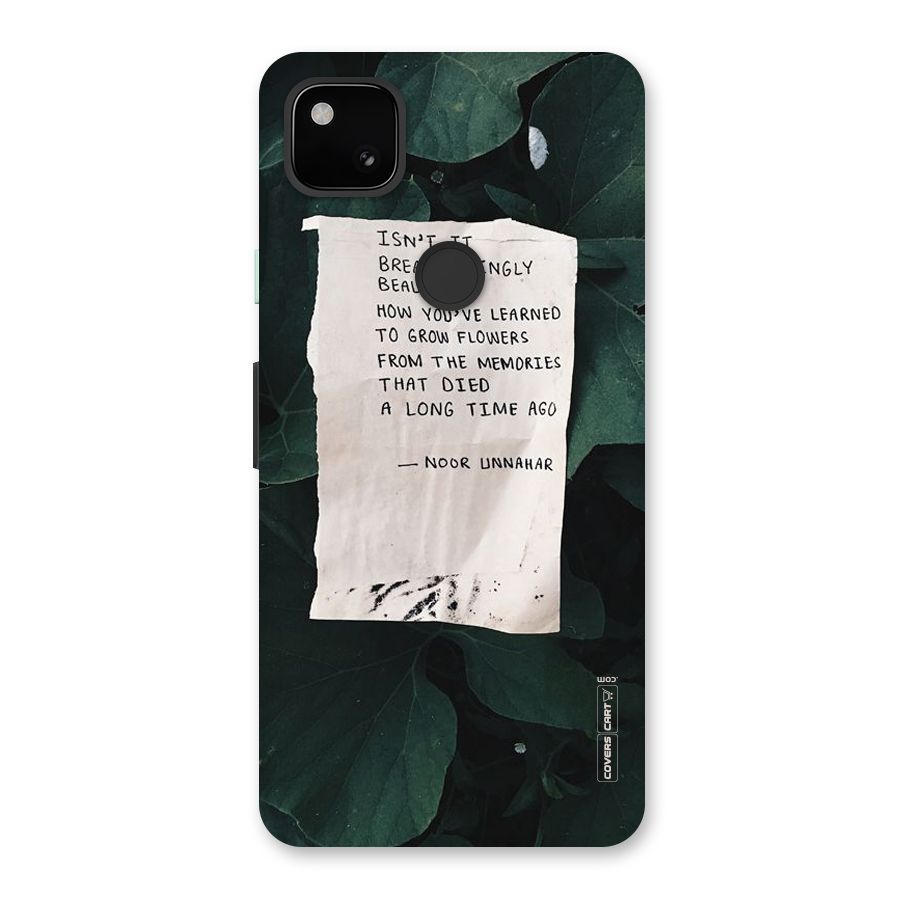 Memories Back Case for Google Pixel 4a