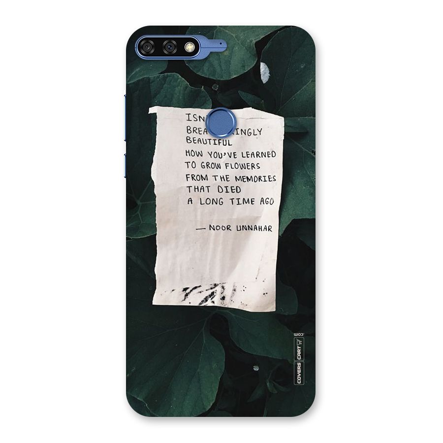 Memories Back Case for Honor 7C