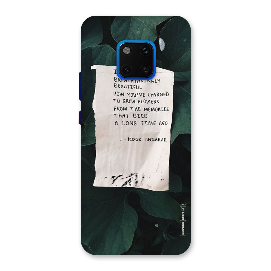 Memories Back Case for Huawei Mate 20 Pro