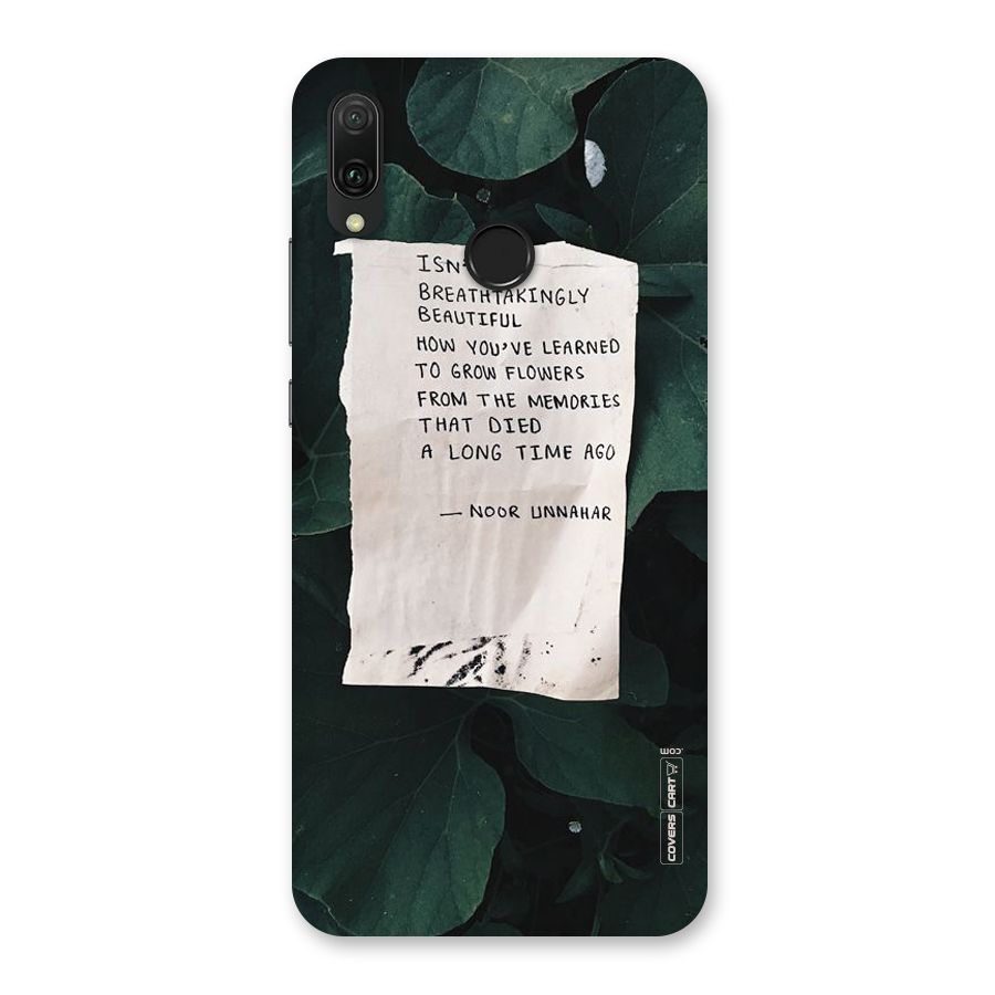 Memories Back Case for Huawei Y9 (2019)