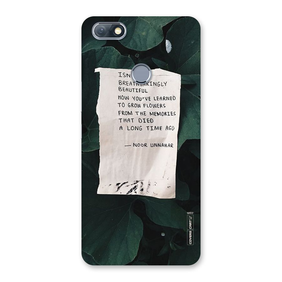 Memories Back Case for Infinix Note 5