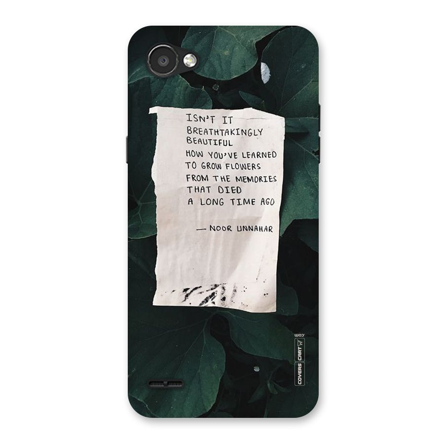 Memories Back Case for LG Q6