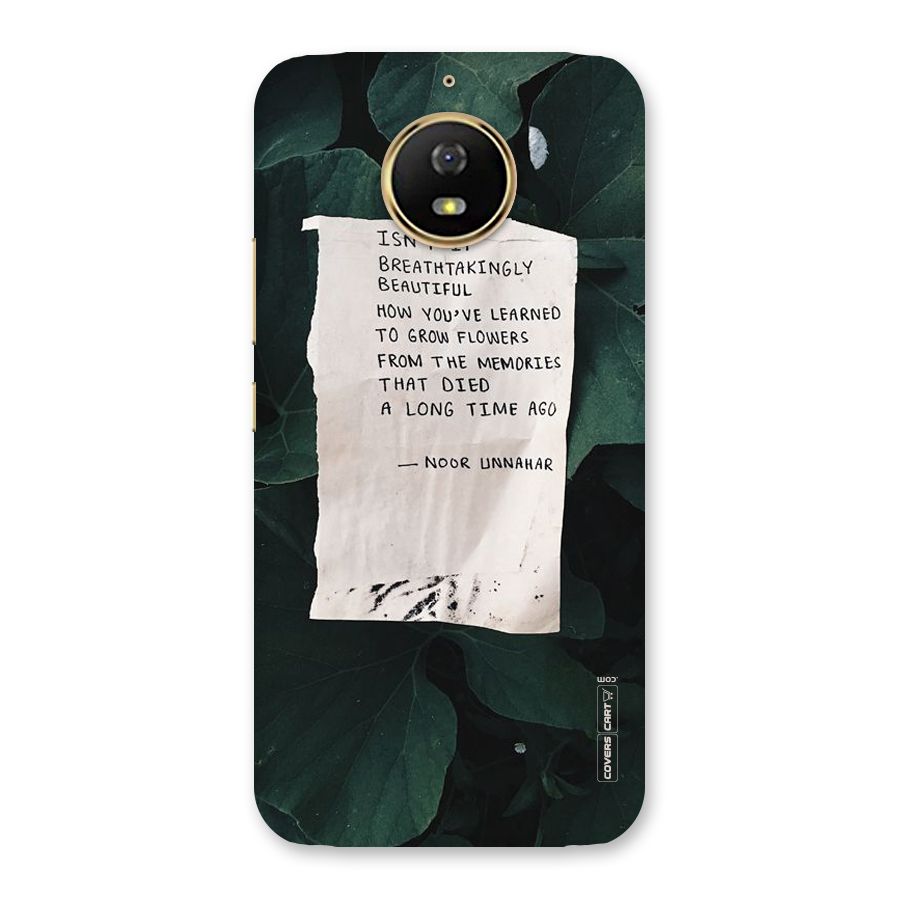 Memories Back Case for Moto G5s
