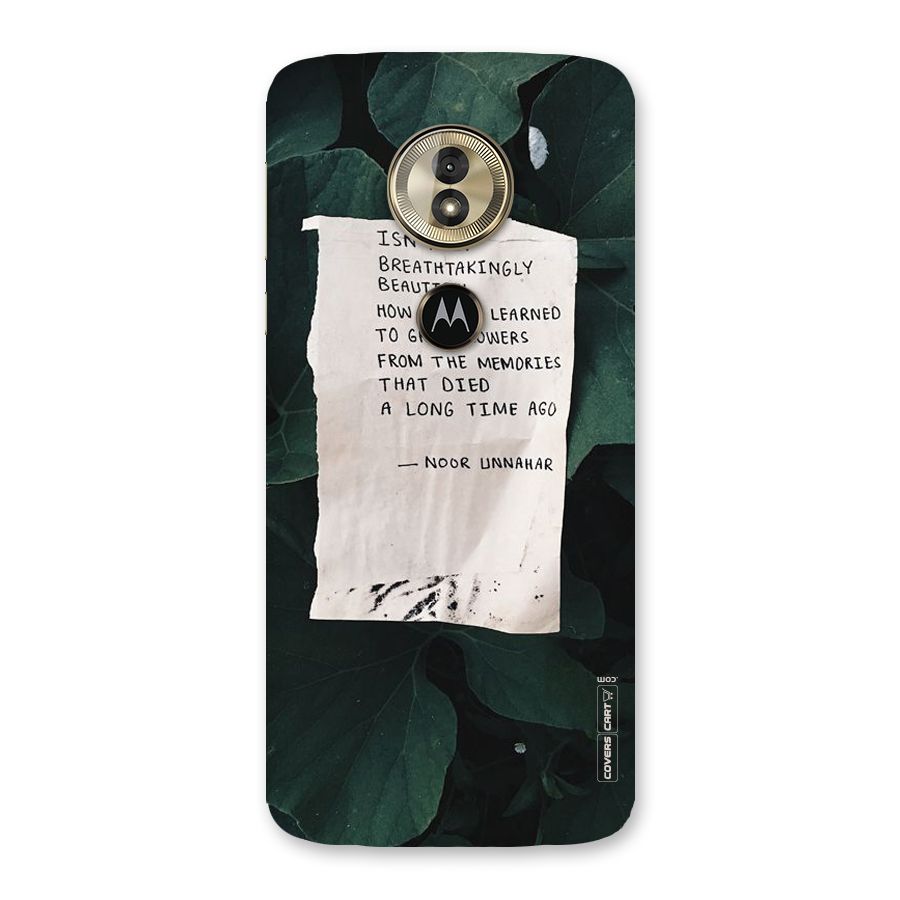 Memories Back Case for Moto G6 Play