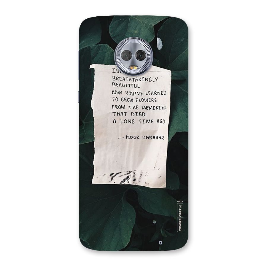 Memories Back Case for Moto G6 Plus